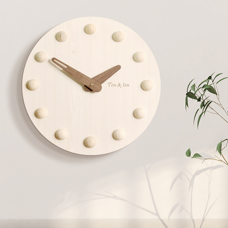 Japanese Minimalist Lifestyle - Japanese Simple Wall Clocks Wooden Wall