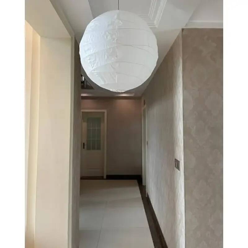 Japanese Lantern Paper - 30Cm/12Inch Spherical Large Round White Lantern,
