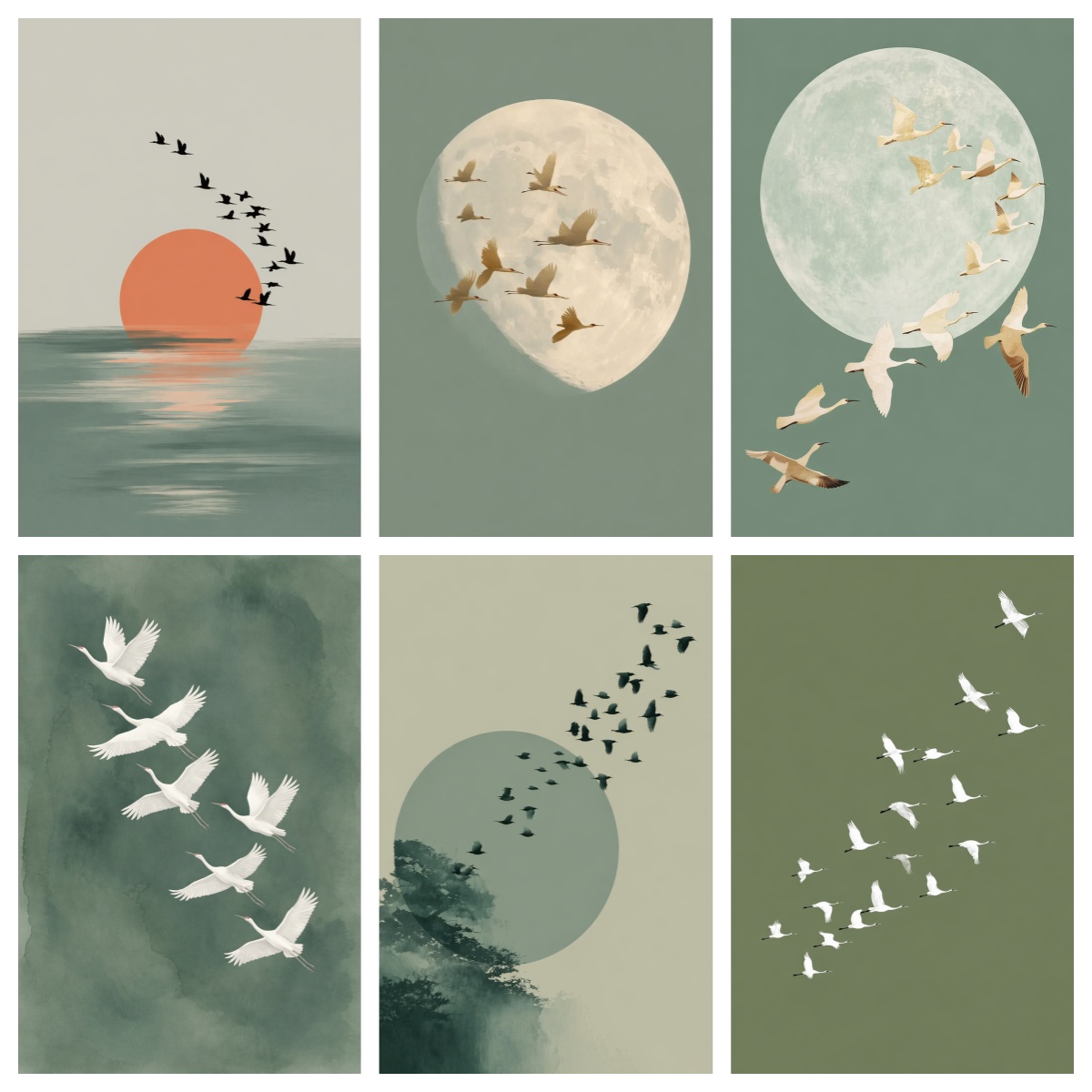 Japanese Minimalist Lifestyle - 1PC Wabi-sabi Style Poster Featuring Flocking