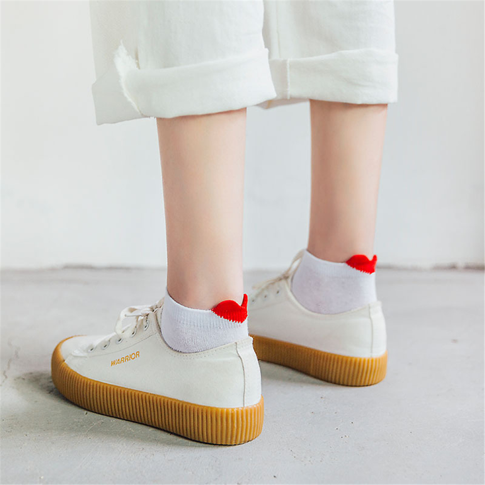 Cute Girls' 3D Heart Heel Sock - Japanese Women Lifestyle review and price