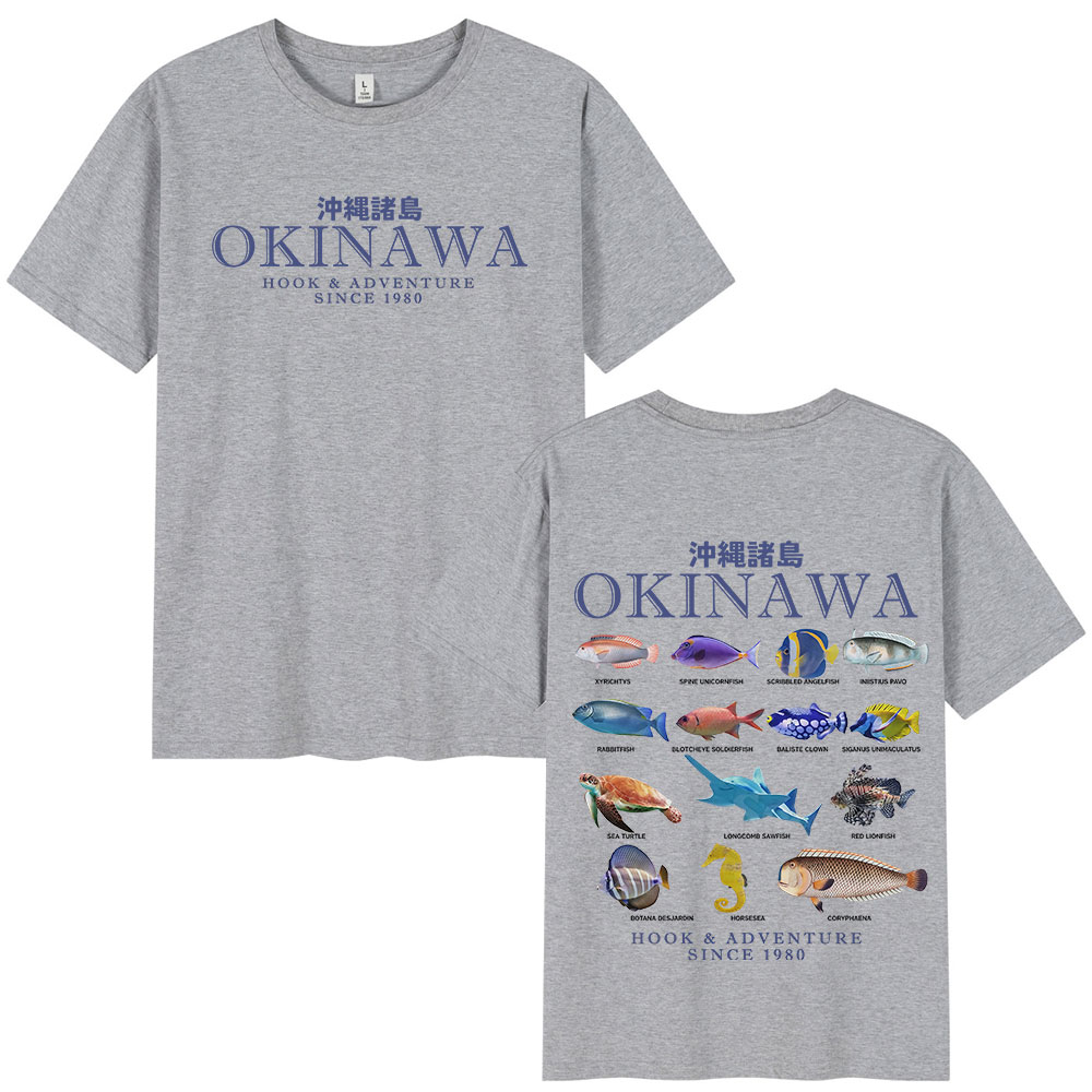 Okinawa Ocean Fish T Shirt Sea - Japanese Women Lifestyle review and price