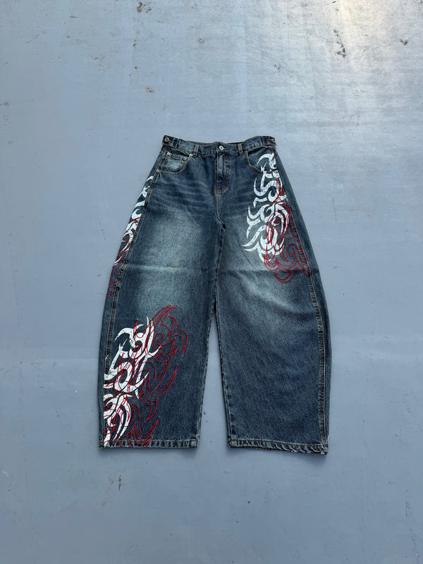 Harajuku Gothic Y2K Denim Pant - Japanese Lifestyle Goods review and price