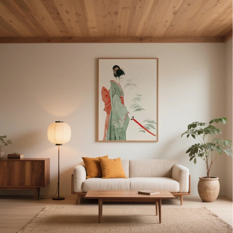 Mount Fuji & Crane Japanese Wa - Japanese Minimalist Lifestyle review and price